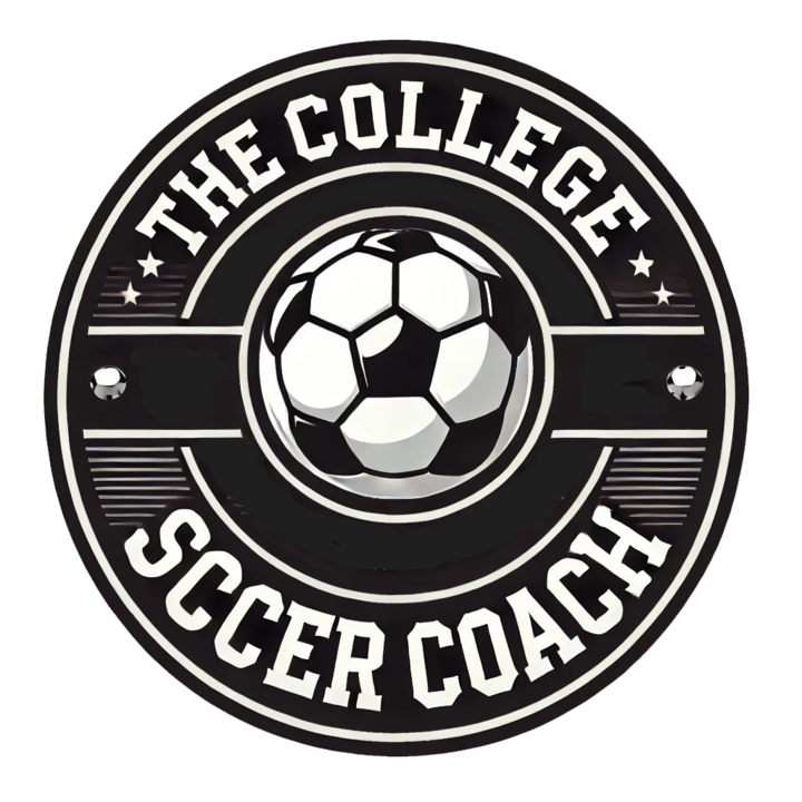 College Soccer Coach Logo